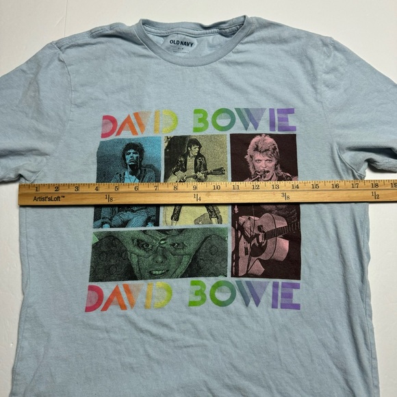 Old Navy Vintage Graphics Unisex Cotton Crew Neck Tee  - David Bowie Size: Small - Picture 5 of 8